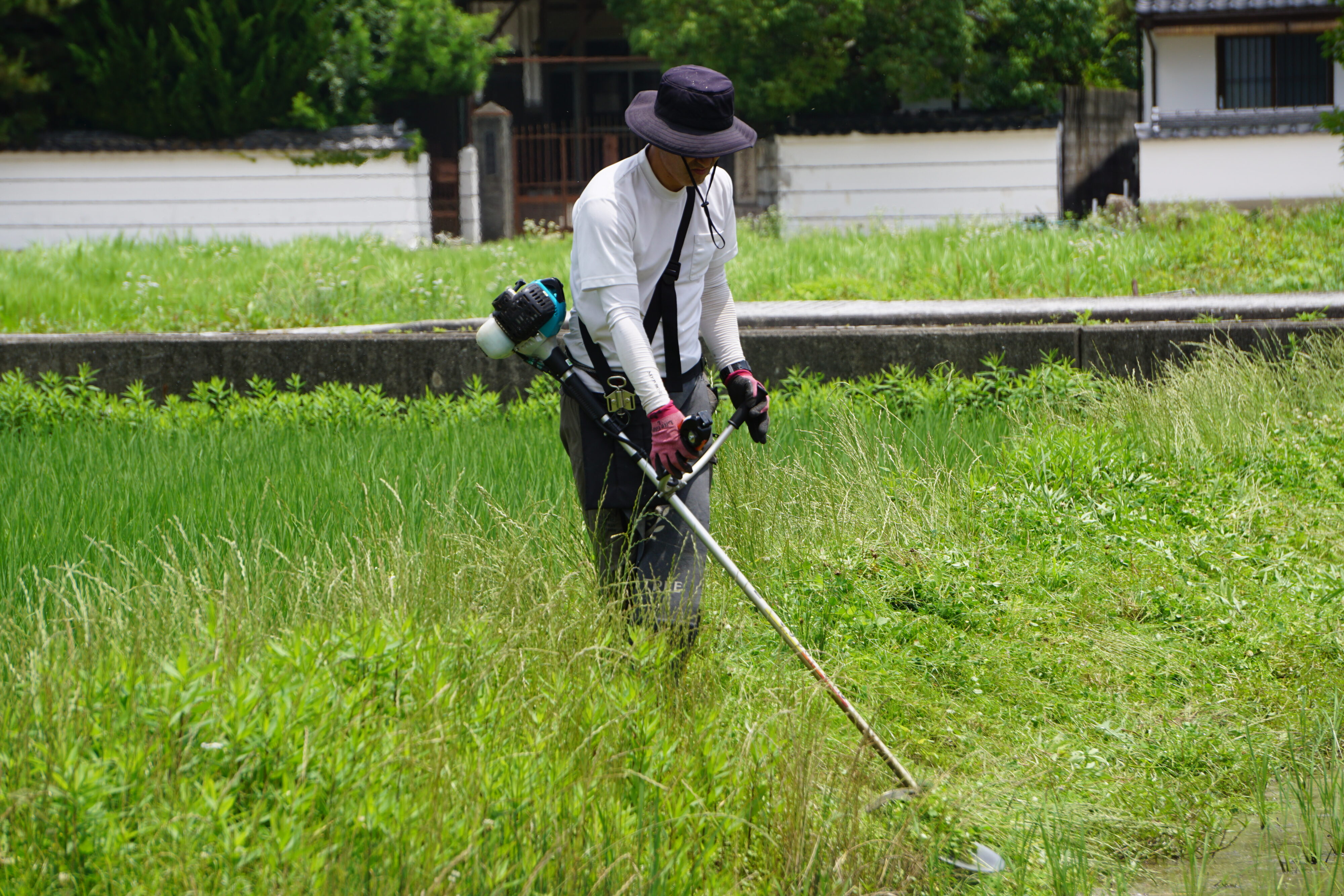 地権者様へのリスペクトを込めた草刈り作業